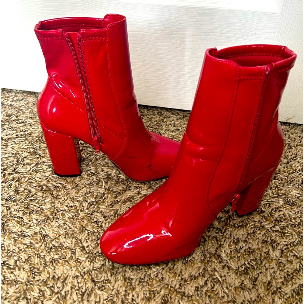 Aldo red booties